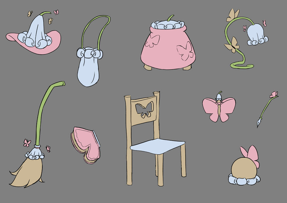 Bruja de Insectos - Props